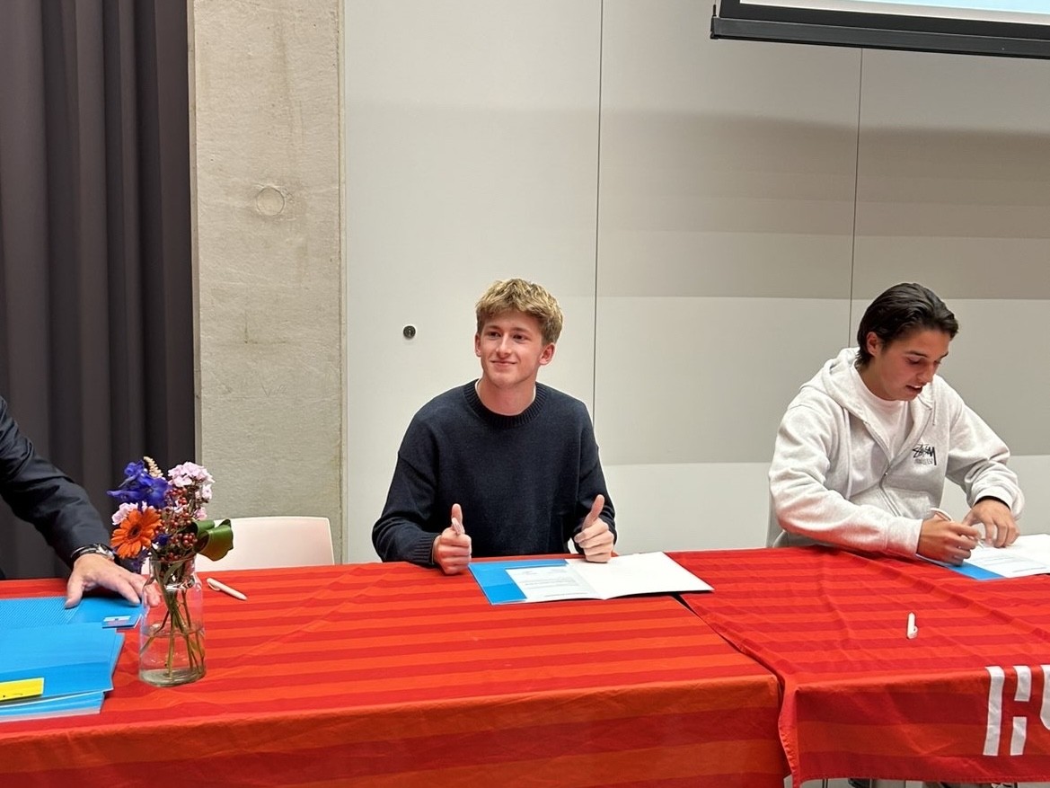 Ambities en doelen Propedeuse uitreiking van Benjamin te Wierik